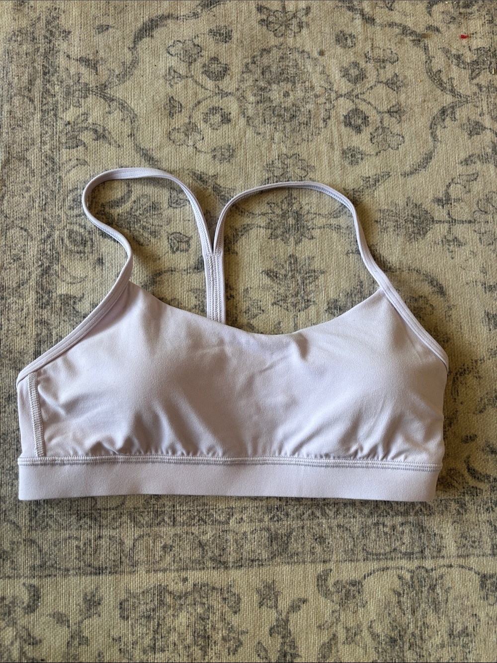 Lululemon Women’s Flow Y Sports Bra - size 10 - lavender frost